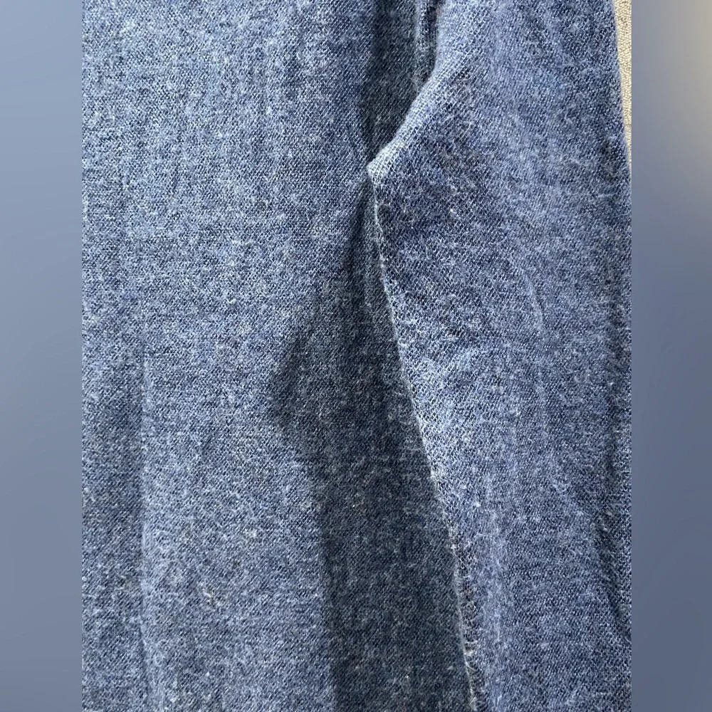 Brooks Brothers Extra Fine Merino Wool Sweater Mens Large Blue Quarter ¼ Zip